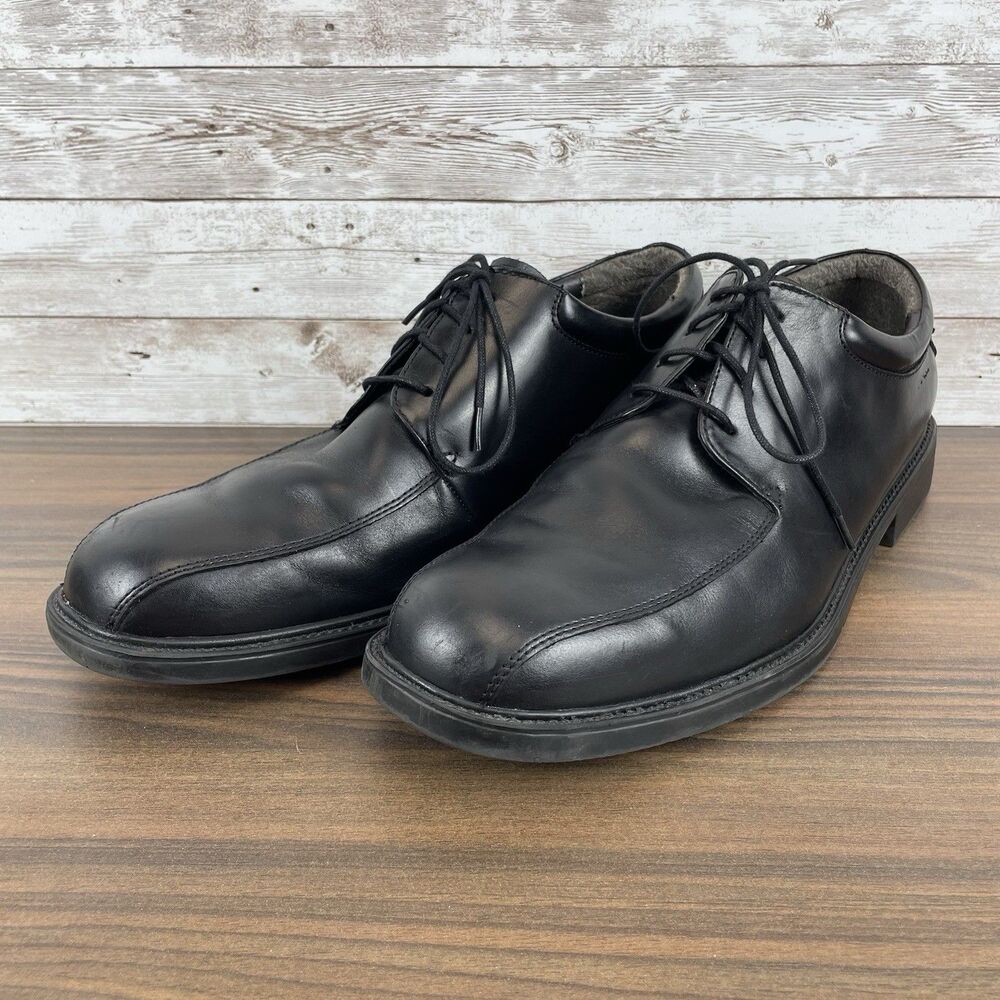 Nunn Bush Marcell 83364-01 Bicycle Toe Oxford Black Leather Size 12M
